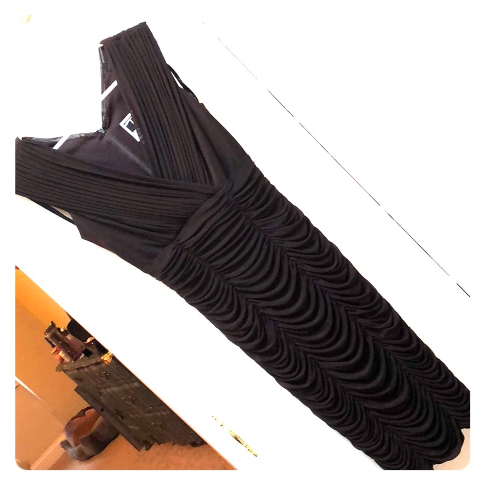 Dark brown Tadashi Shoji cocktail dress
